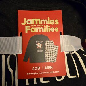 men's 4XB size pajama set from the Jammies for Your Families brand.